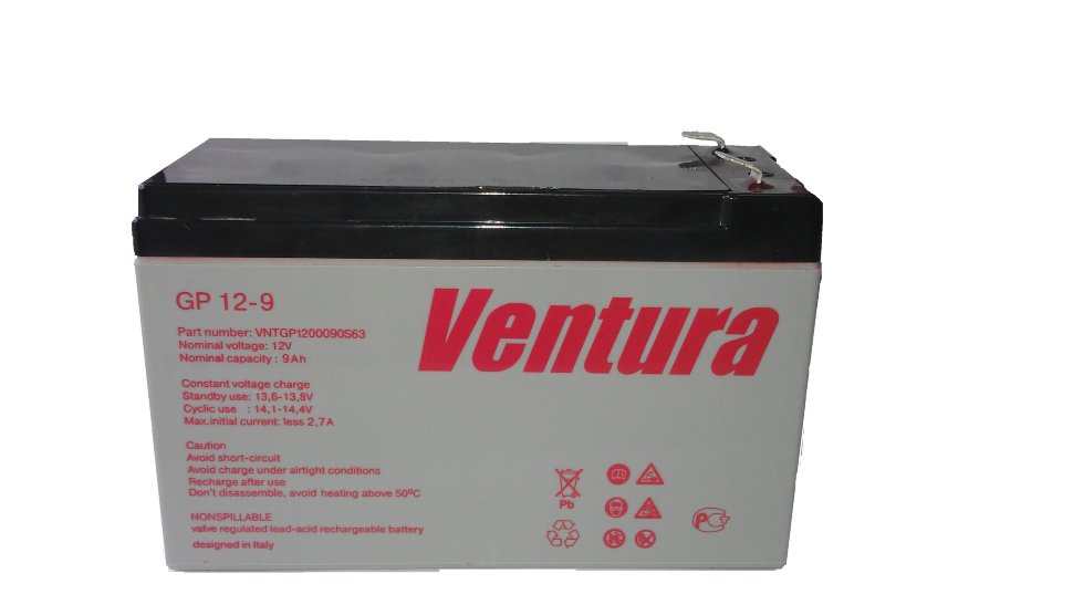 батарея VENTURA GP 12-9 T2 (GP12-9T2) 9ah 12V - купить в Нижнем Новгороде